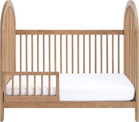 Soho Baby Everlee Island Crib to Toddler Bed Guard Rail Conversion Kit, Honey Wood in Saudi Arabia