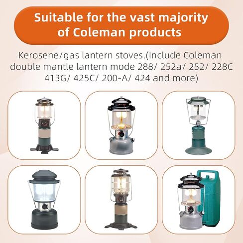 بوكين مجموعة من 4 قطع بديلة لكوب مضخة الفانوس والموقد من الجلد الطبيعي من كولمان in Kuwait