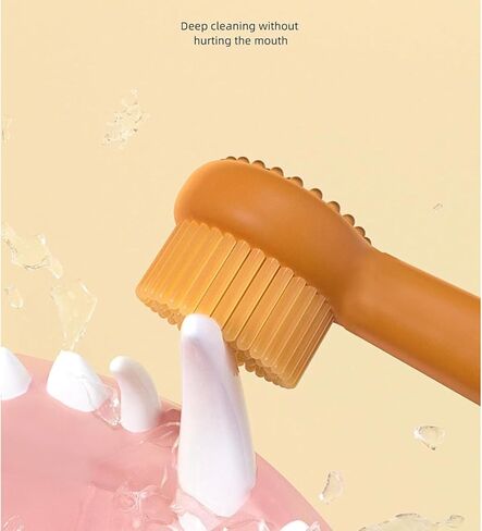 YOECO Zentric Dog Toothbrush,Flexibrush Pet Toothbrush with Tongue Scraper,360 Silicone Cat Toothbrush,Flexibrush Pet Toothbrush, Small Dog Toothbrush Kit. in Kuwait