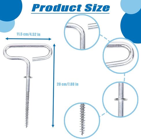 Antfly 4 pcs Ice Fishing Shelter Anchor Ice Shanty Anchor Outdoor Camping Tent Threaded Tent Peg for Ice Fishing Winter Fishing Tent in Kuwait