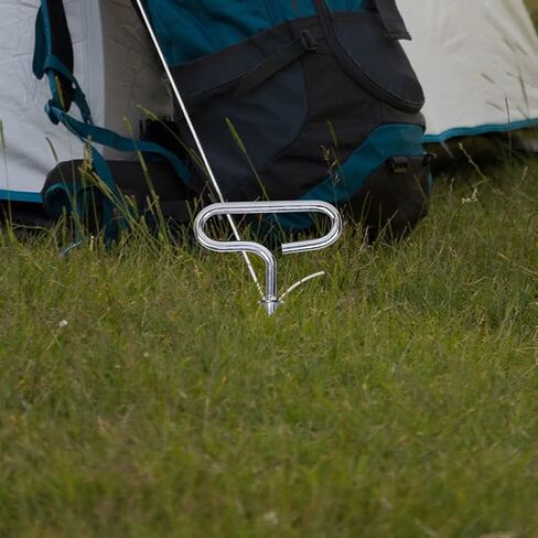 Antfly 4 pcs Ice Fishing Shelter Anchor Ice Shanty Anchor Outdoor Camping Tent Threaded Tent Peg for Ice Fishing Winter Fishing Tent in Kuwait