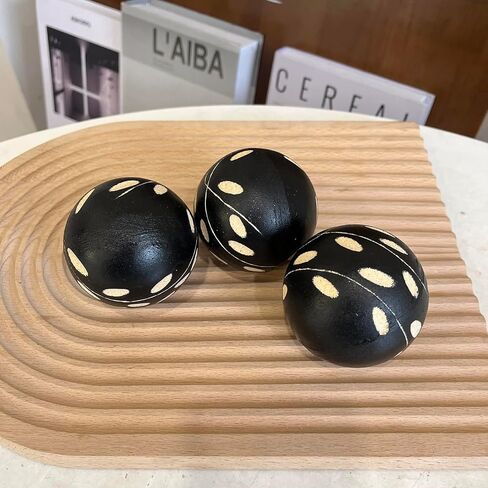 مجموعة vskikris مكونة من 6 أجرام سماوية زخرفية للأوعية والمزهريات - كرات مستديرة من الراتنج الأبيض مقاس 2.6 بوصة من هاولايت للمعيشة وغرفة الطعام وطاولة القهوة المركزية لديكور المنزل in Kuwait