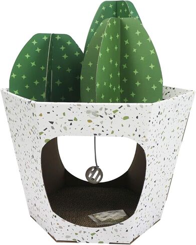 American Cat Club Cat House with Scratcher & Catnip Included - Coffee House in Kuwait