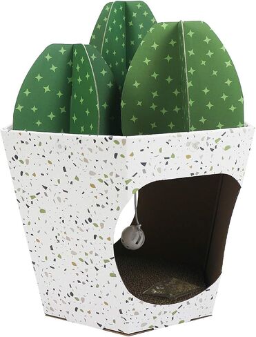 American Cat Club Cat House with Scratcher & Catnip Included - Coffee House in Kuwait