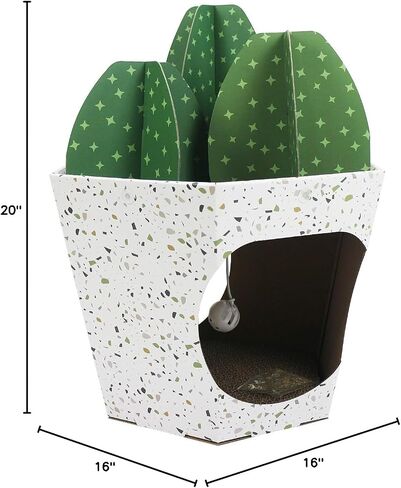 American Cat Club Cat House with Scratcher & Catnip Included - Coffee House in Kuwait