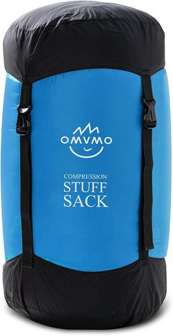 كيس ضغط OMVMO، 12L/19L/32L/46L/53L كيس نوم مقاوم للماء، حقيبة تخزين من النايلون مضادة للتمزق خفيفة للغاية 400T 20D، معدات توفير المساحة للتخييم والمشي لمسافات طويلة والسفر in Kuwait
