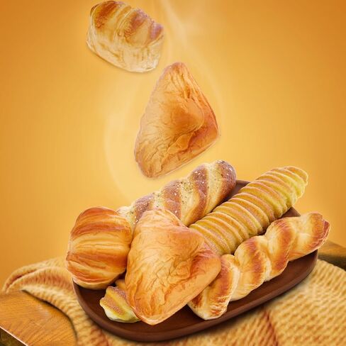 Woration 5pcs Artificial Bread Set Realistic Fake PU Food for Shop Display Kitchen Home DIY Decoration Simulation Baguette Model Photography Prop in Kuwait