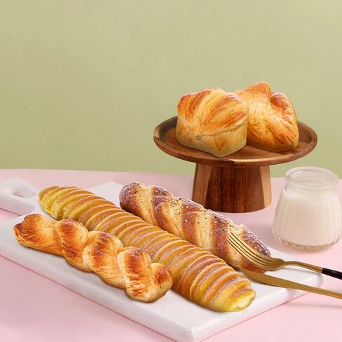 Woration 5pcs Artificial Bread Set Realistic Fake PU Food for Shop Display Kitchen Home DIY Decoration Simulation Baguette Model Photography Prop in Kuwait