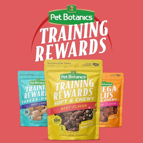 Pet Botanics 20 oz. Pouch Training Rewards Soft & Chewy Large Bites, Bacon Flavor, with 250 Treats Per Bag, The Choice of Top Trainers, for Large Breed Sizes in Kuwait