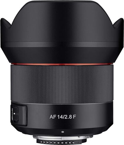 Rokinon 14mm F2.8 Full Frame Auto Focus Wide Angle Weatherproof Lens for Nikon (IO14AF-N) Black in Saudi Arabia