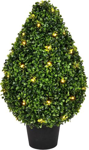 شجيرة على شكل دمعة من خشب البقس الاصطناعي مقاس 60.96 سم ارتفاعًا × 38.1 سم عرضًا in Kuwait