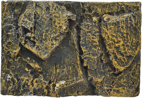 PINVNBY Rock Terrarium Background,3D Bearded Dragon Tank Backgrounds Wall Reptile Stereo Backdrop Amphibian Habitat Climbing Board Decoration Aquarium Background Decor for Reptiles Lizard Fish Frog in Saudi Arabia