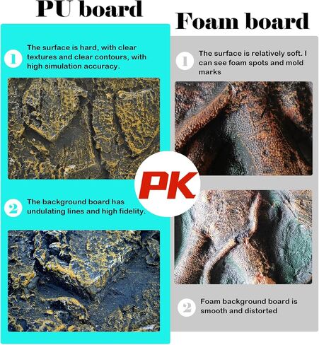 PINVNBY Rock Terrarium Background,3D Bearded Dragon Tank Backgrounds Wall Reptile Stereo Backdrop Amphibian Habitat Climbing Board Decoration Aquarium Background Decor for Reptiles Lizard Fish Frog in Saudi Arabia