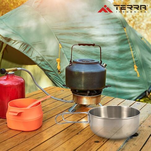 Terra Incognita Stainless Steel Bowl 16 oz - Camping Pot and Backpacking Cookware | Durable, Easy-to-Clean, and Stylish | Ideal for Soups, Cereals, and Salads in Kuwait