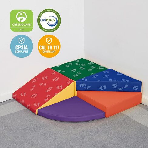 ECR4Kids SoftZone Junior Tiny Twisting Climber، مجموعة لعب للمبتدئين، Earthtone، 5 قطع in Saudi Arabia