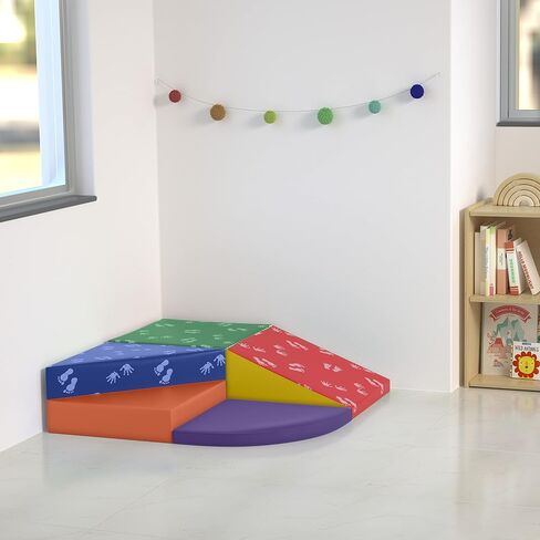 ECR4Kids SoftZone Junior Tiny Twisting Climber، مجموعة لعب للمبتدئين، Earthtone، 5 قطع in Saudi Arabia