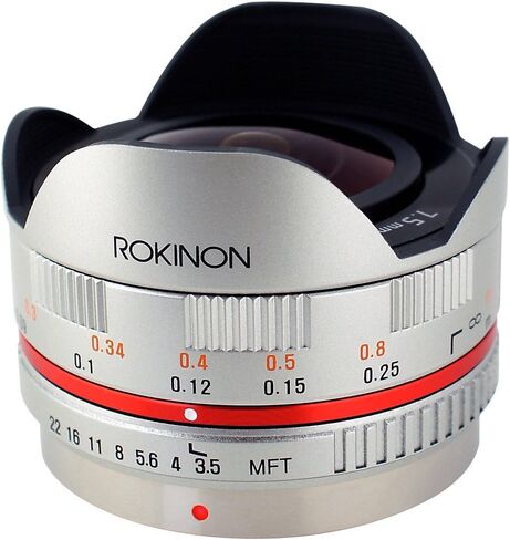 Rokinon FE75MFT-B 7.5mm F3.5 UMC Fisheye Lens for Micro Four Thirds (Olympus PEN and Panasonic), Black in Saudi Arabia