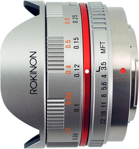 Rokinon FE75MFT-B 7.5mm F3.5 UMC Fisheye Lens for Micro Four Thirds (Olympus PEN and Panasonic), Black in Saudi Arabia