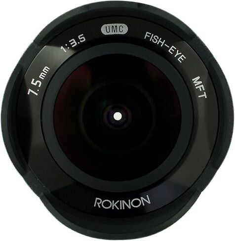 Rokinon FE75MFT-B 7.5mm F3.5 UMC Fisheye Lens for Micro Four Thirds (Olympus PEN and Panasonic), Black in Saudi Arabia