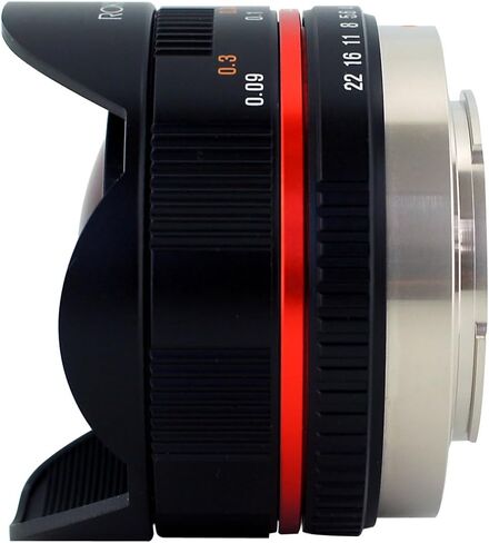 Rokinon FE75MFT-B 7.5mm F3.5 UMC Fisheye Lens for Micro Four Thirds (Olympus PEN and Panasonic), Black in Saudi Arabia