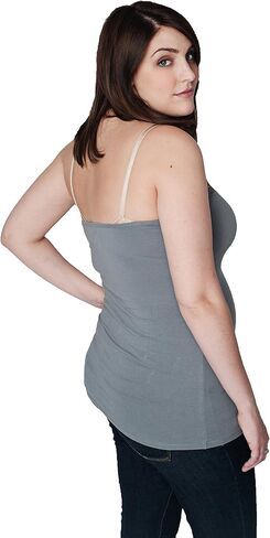 مجموعة ملابس الحمل النسائية بدون حمالات من Undercover Mama باللونين الأسود والرمادي، ملحق حمالة صدر عالمية للرضاعة والرضاعة الطبيعية in Kuwait