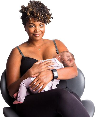 مجموعة ملابس الحمل النسائية بدون حمالات من Undercover Mama باللونين الأسود والرمادي، ملحق حمالة صدر عالمية للرضاعة والرضاعة الطبيعية in Kuwait