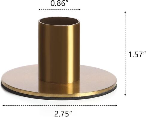 مجموعة من 6 حوامل شموع مستدقة نحاسية - حامل شمعدان ذو لمسة نهائية من النحاس العتيق، حامل شمعدان معدني ريفي حديث لقطعة الطاولة المركزية in Kuwait