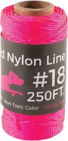 Swift Paws - Roll of Braided Nylon Line #18 Home Lure Course Dog Chase Toy, 250ft, Pink in Kuwait