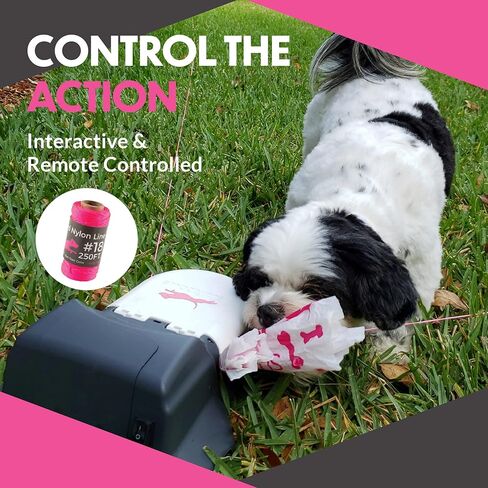 Swift Paws - Roll of Braided Nylon Line #18 Home Lure Course Dog Chase Toy, 250ft, Pink in Kuwait