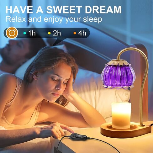 Candle Warmer Lamp with Timer, Electric Dimmable Candle Warmer Melter, Small & Large Jar Fragrance Candle Holders for Home Decoration Gift for Women, Coffee in Saudi Arabia