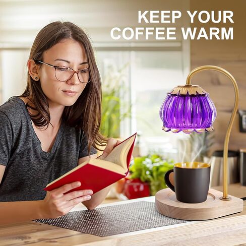 Candle Warmer Lamp with Timer, Electric Dimmable Candle Warmer Melter, Small & Large Jar Fragrance Candle Holders for Home Decoration Gift for Women, Coffee in Saudi Arabia