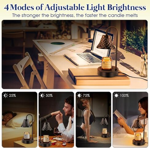 مصباح تسخين الشموع الكهربائي من بانباندا: سخان إذابة الشمع مع مؤقت - مصباح تسخين الشمع الكهربائي - مصباح شمعة لديكور المنزل in Kuwait
