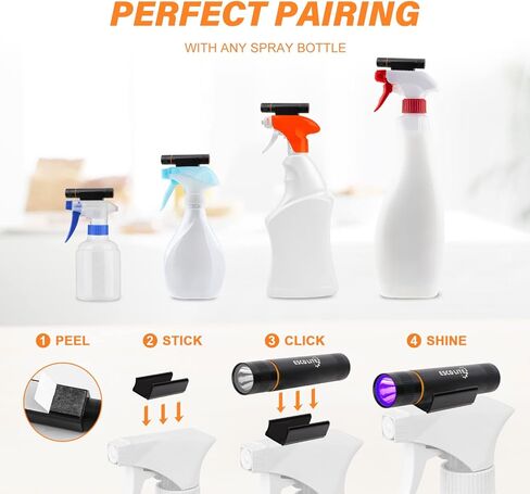 Escolite UV Flashlight Black Light, 51 LED Camo 395 nM Ultraviolet Blacklight Flashlights Detector for Dog Urine, Dry Pet Stains, Bed Bug, Finding Scorpion,Matching with Pet Odor Eliminator in Kuwait