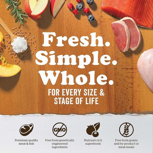 طعام الكلاب الرطب الطازج الخالي من الحبوب من السلالات الصغيرة، 6.4 أونصة (24 قيراط) - وصفة الديك الرومي المبشور مع مرق مرق العظام - اللحوم الحقيقية والأسماك للبروتين in Kuwait