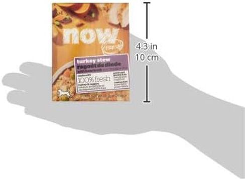 طعام الكلاب الرطب الطازج الخالي من الحبوب من السلالات الصغيرة، 6.4 أونصة (24 قيراط) - وصفة الديك الرومي المبشور مع مرق مرق العظام - اللحوم الحقيقية والأسماك للبروتين in Kuwait