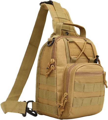 ABCAMO Tactical Sling Bag Small Crossbody Pack Chest Bag for Men Outdoor EDC Bagpack Shoulder Bag Sports Bag for Men in Saudi Arabia