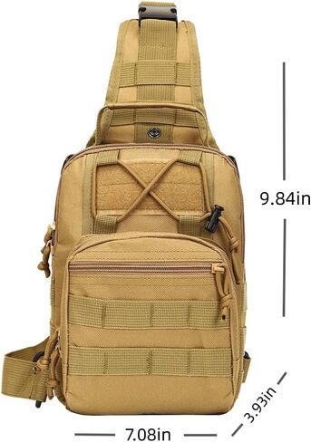 ABCAMO Tactical Sling Bag Small Crossbody Pack Chest Bag for Men Outdoor EDC Bagpack Shoulder Bag Sports Bag for Men in Saudi Arabia