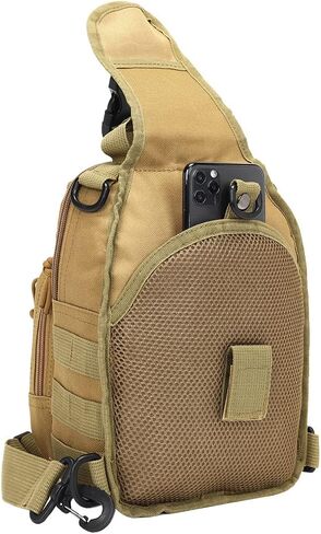 ABCAMO Tactical Sling Bag Small Crossbody Pack Chest Bag for Men Outdoor EDC Bagpack Shoulder Bag Sports Bag for Men in Saudi Arabia