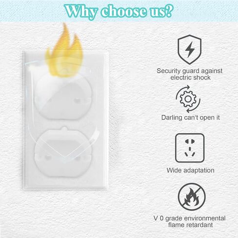 30Pcs Outlet Plugs Covers EU Childproof Outlet Plug Covers Protectors | Electric Socket Cover Protector Baby Proofing Outlet Covers Safety Plug Covers for Home School and Daycares, White in Saudi Arabia