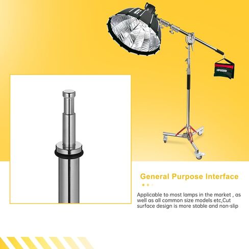 Heavy Duty Extension Boom Arm Bar C-Stand for Photography C Stand and Light Stand,Adjustable 37-91 Inch Crossbar Holding Arm with Sand Bag for Softbox,Studio Strobe,Monolight,LED Video Light,Reflector in Kuwait