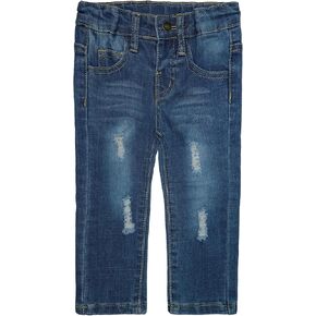 KIDSCOOL SPACE Baby Little Boys Girls Jeans,Ripped Soft Thin Denim Summer Pants