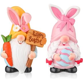 Chunful 2 Pcs Bee Gnomes Decorations Resin Honey Bee Gnomes Kitchen Home Ornaments Bumble Gnomes Summer Fall Gnomes Decor Spring Sunflower Gnome Funny Swedish Tomte Gnome Table Figurines