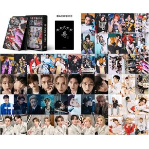 Stray Kids 5-STAR 2023 بطاقات صور لومو 55 قطعة مجموعة بطاقات تهنئة صغيرة للأطفال الضالة Kpop Merch in Kuwait