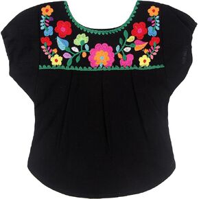 YZXDORWJ Embroidered Dog Shirts Mexican Pet Clothing Floral Colorful Cute Boho Soft Cotton T Shirt for Pet Dog Cats (L, BB-BKG) in Kuwait