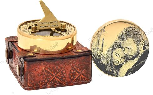 حفل زفاف للأزواج، وصديق عيد الميلاد، والصديقة، والآباء، وهدية آسف، وفن رسم يدوي واقتباس قديم منقوش عليه بوصلة شمسية عاملة (يكبر معي) in Kuwait