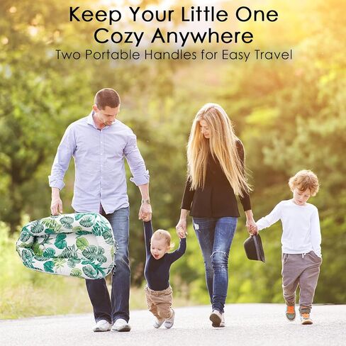 غطاء استرخاء للاطفال حديثي الولادة من دوكاتوت ديلوكس | غطاء اضافي من القطن بنسبة 100% | غطاء بديل لا يسبب الحساسية لدوكاتوت | (الغطاء فقط) | لعش الاطفال الفاخر من دوكاتوت (اوراق استوائية) in Kuwait