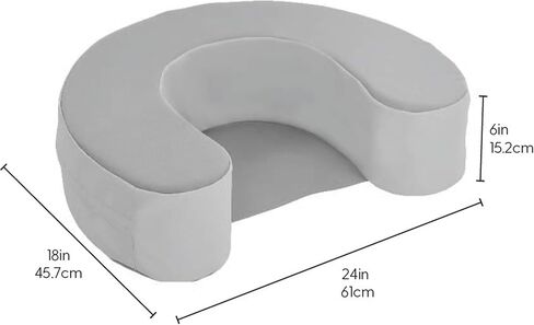 FDP SoftScape Sit and Support Ring for Babies and Infants Learn to Sit, Balance, Strengthen Muscles, Cushioned Foam Floor Seat with Non-Slip Bottom for Nursey, Playroom, Daycare - Navy/Powder Blue in Saudi Arabia