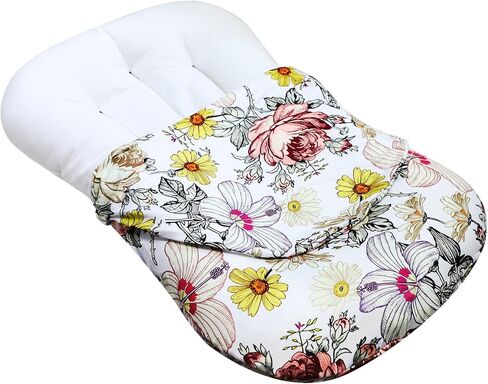 غطاء أريكة للأطفال حديثي الولادة للأولاد والبنات، غطاء ناعم ومريح لكرسي الأطفال، غطاء قابل للإزالة لوسادة كرسي الأطفال الرضع، زهور in Kuwait