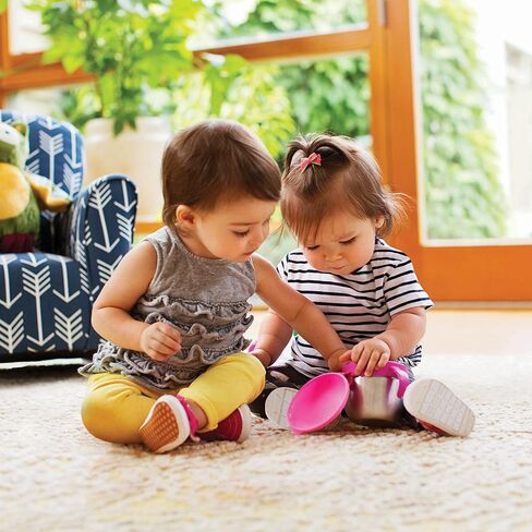 كوب Munchkin® Snack+™ من الفولاذ المقاوم للصدأ مع غطاء للوجبات الخفيفة، 9 أونصة، أزرق، عبوة واحدة in Saudi Arabia