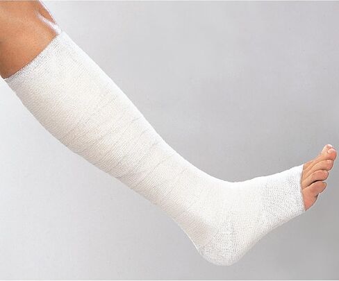 ضمادة معجون الزنك Varicex S، ضمادة أحذية Unna، ضمادة محبوكة ثنائية المرونة، سهلة الاستخدام، ضمادة ضغط متوافقة، خالية من اللاتكس، لفات مقاس 4 بوصات × 11 ياردة، صندوق مكون من 10 قطع in Kuwait